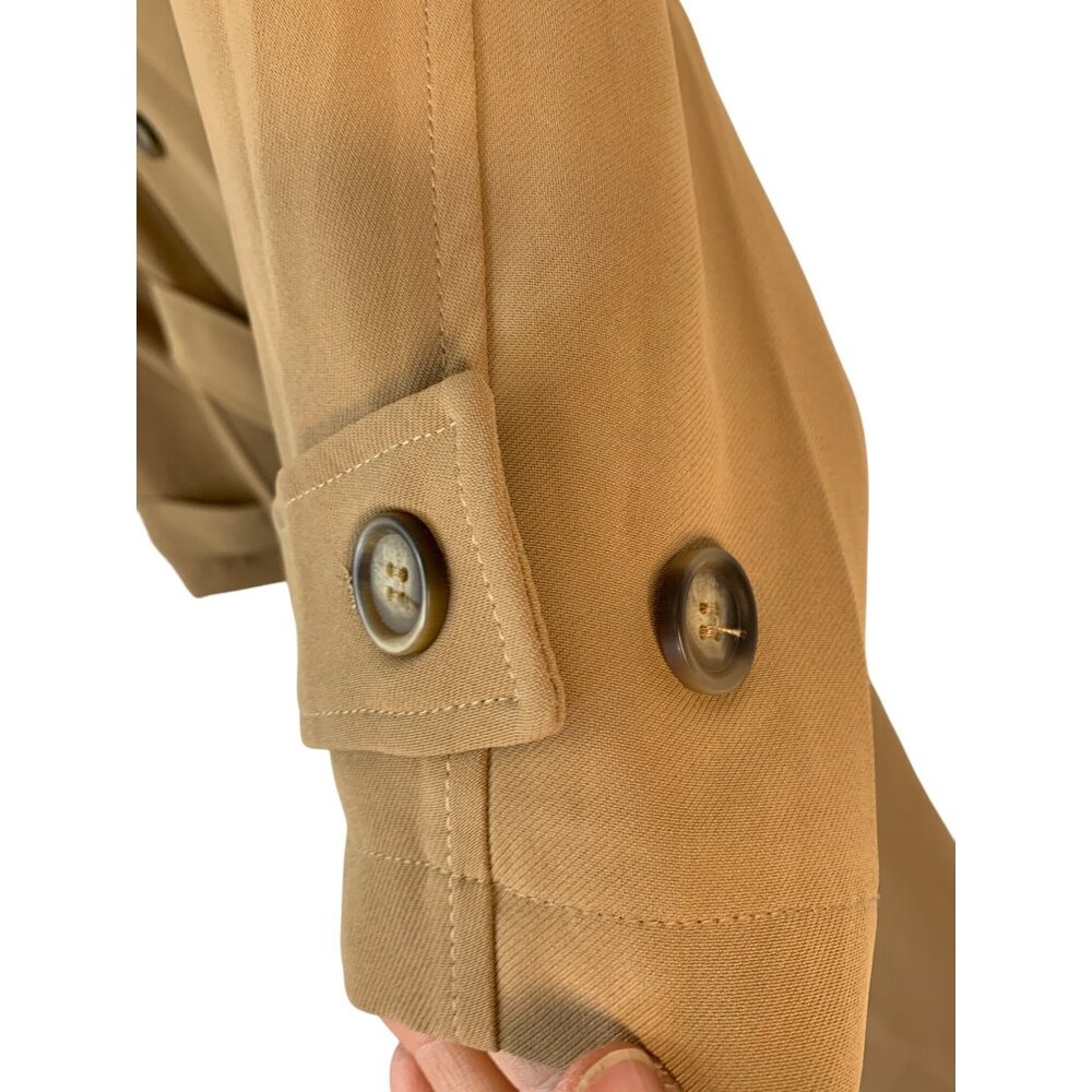 Bagatelle Collection Womens Double-Breast Knit Camel Trench Coat 2X RX10638 EUC - Picture 8 of 11